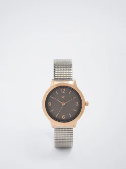 Stainless Steel Watch With Contrast Case|Parfois New