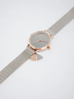 Stainless Steel Watch With Hearts|Parfois Best