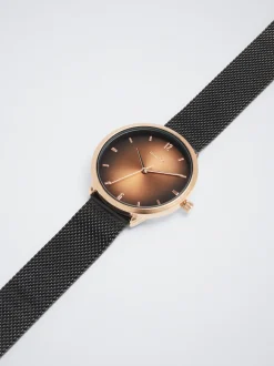 Stainless Steel Watch With Contrast Case|Parfois Flash Sale