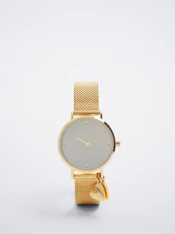 Stainless Steel Watch With Hearts|Parfois Shop