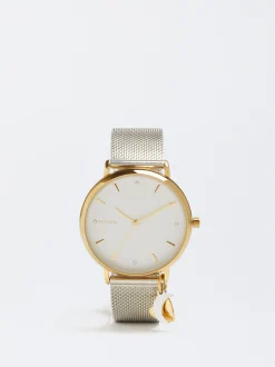 Stainless Steel Watch With Heart And Moon|Parfois Cheap