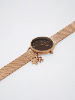 Stainless Steel Watch With Flower|Parfois Clearance