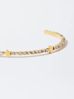 Steel Bracelet With Crystals|Parfois Shop