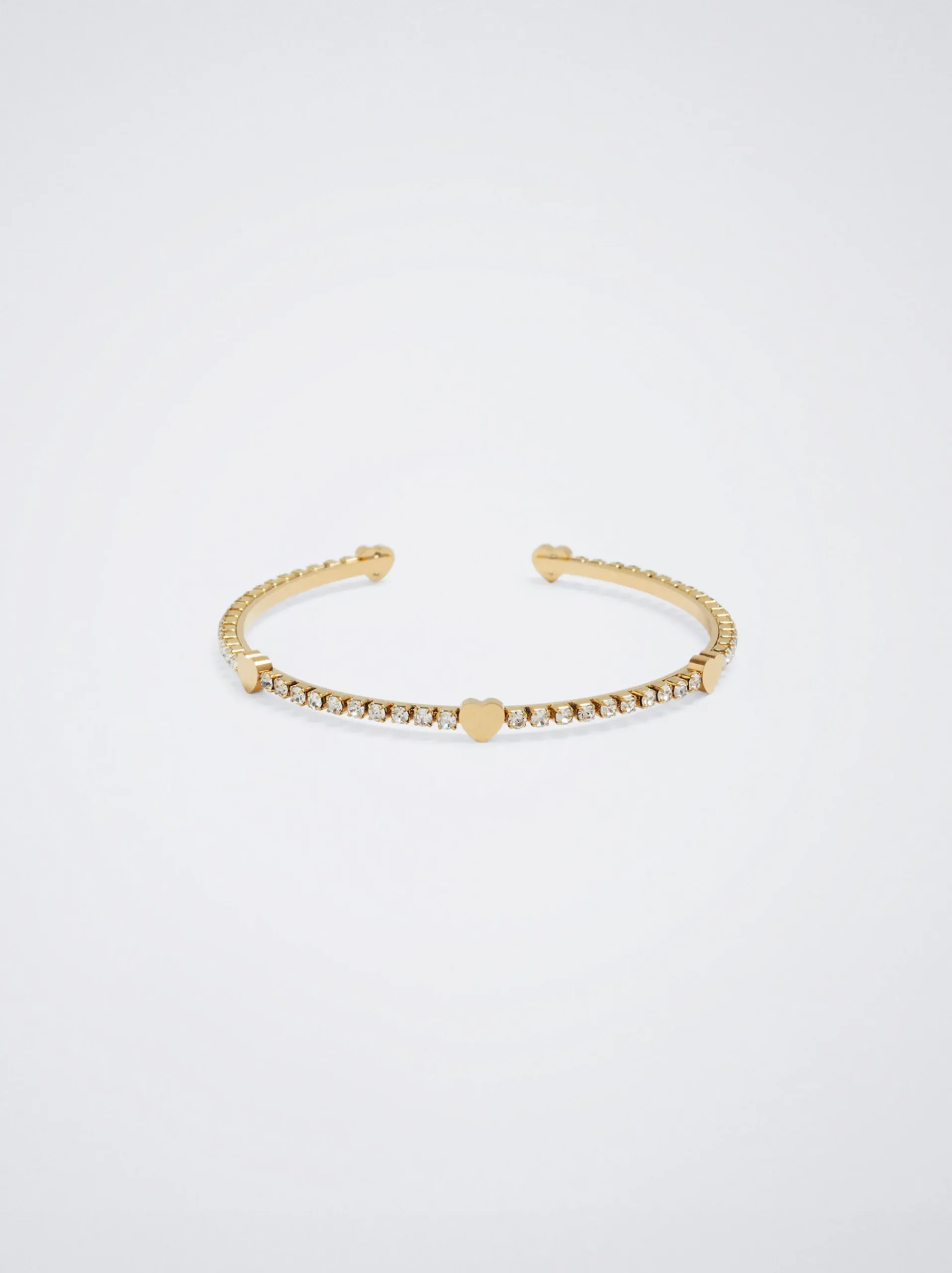 Steel Bracelet With Crystals|Parfois Online
