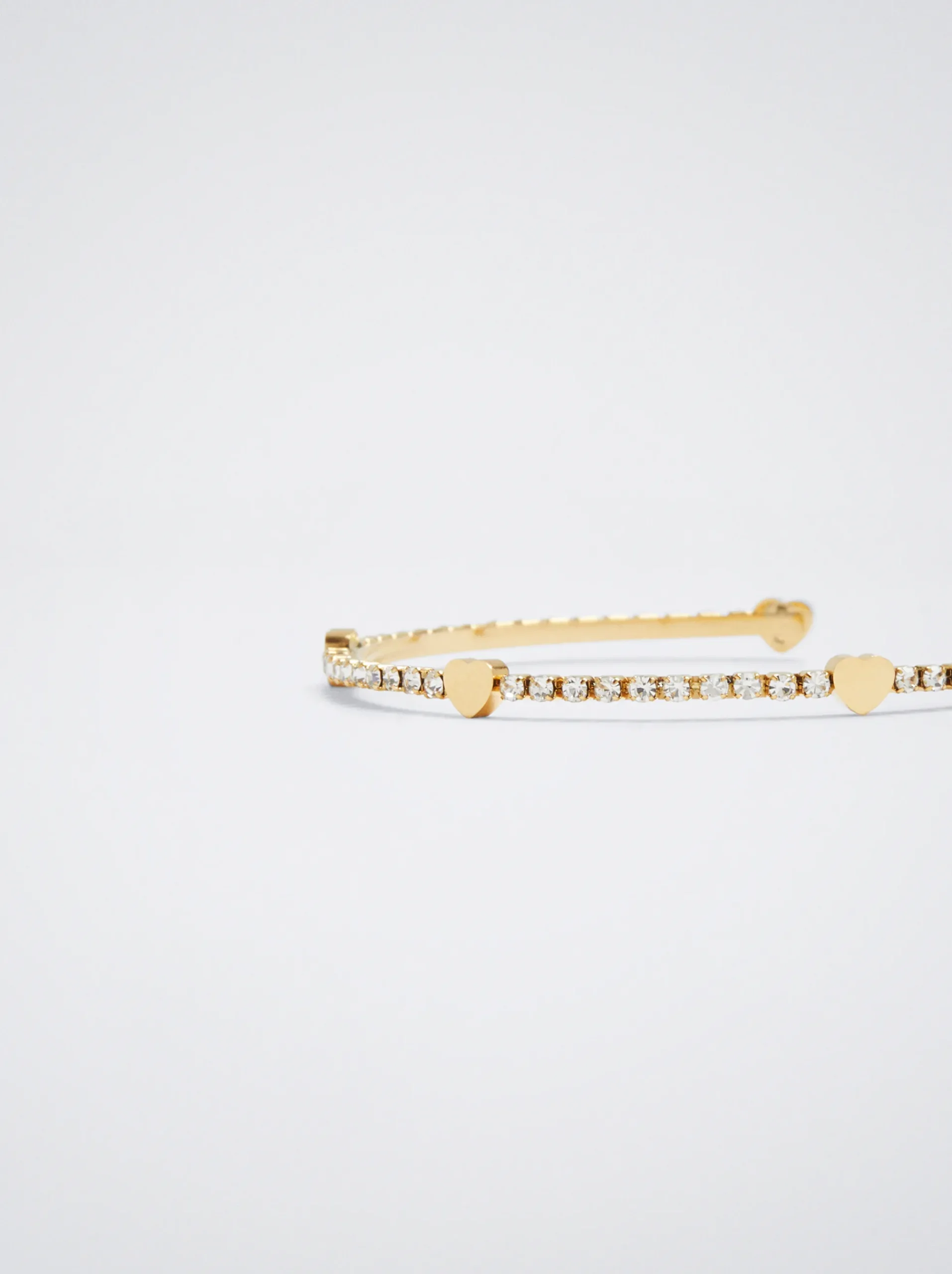 Steel Bracelet With Crystals|Parfois Online