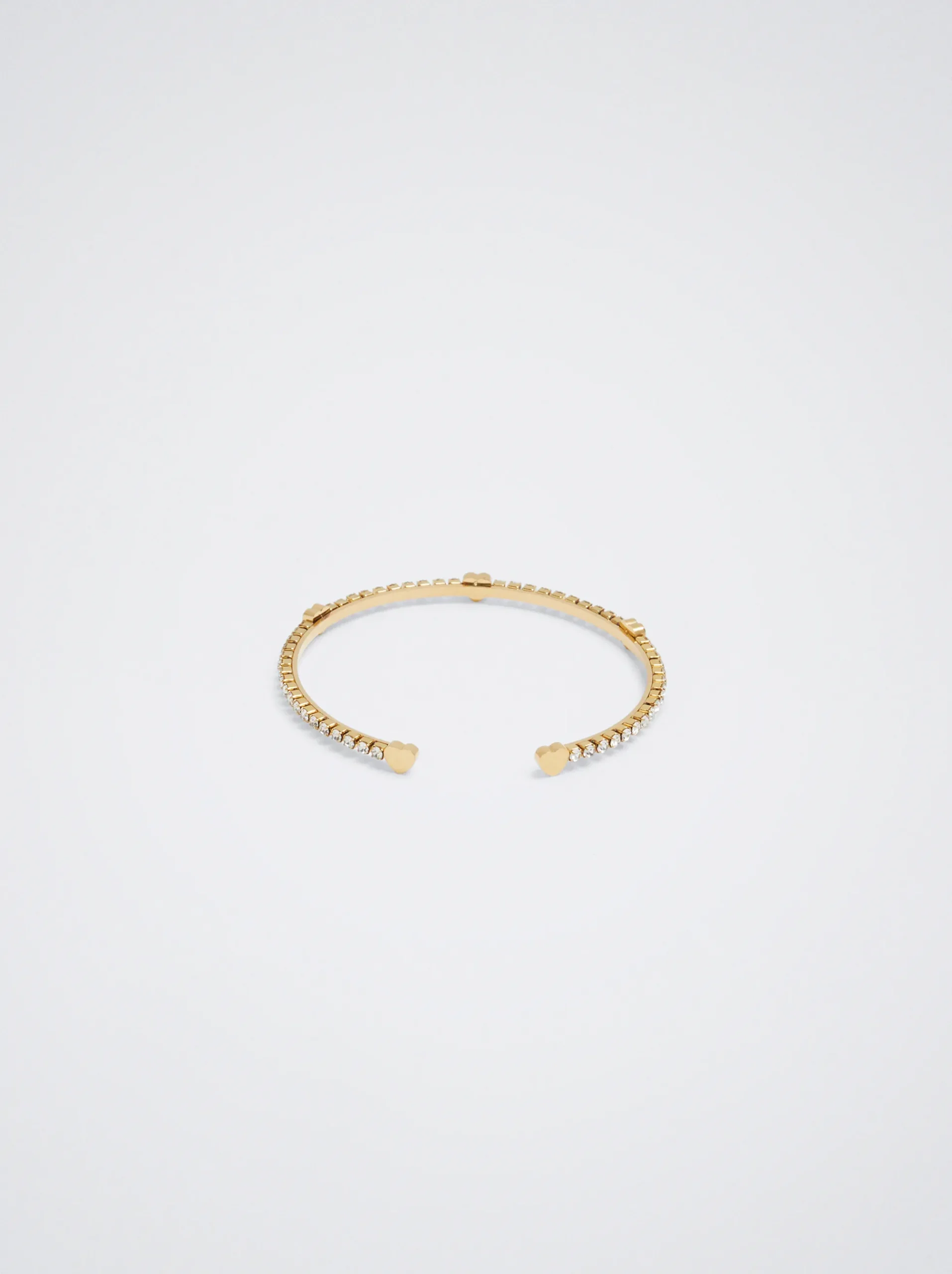 Steel Bracelet With Crystals|Parfois Online