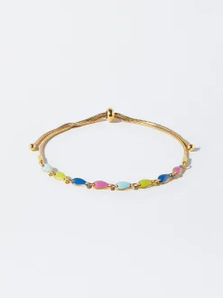 Steel Bracelet With Enamel|Parfois New