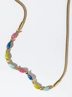 Steel Bracelet With Enamel|Parfois New