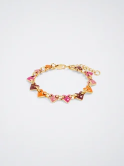 Steel Bracelet With Hearts|Parfois Cheap