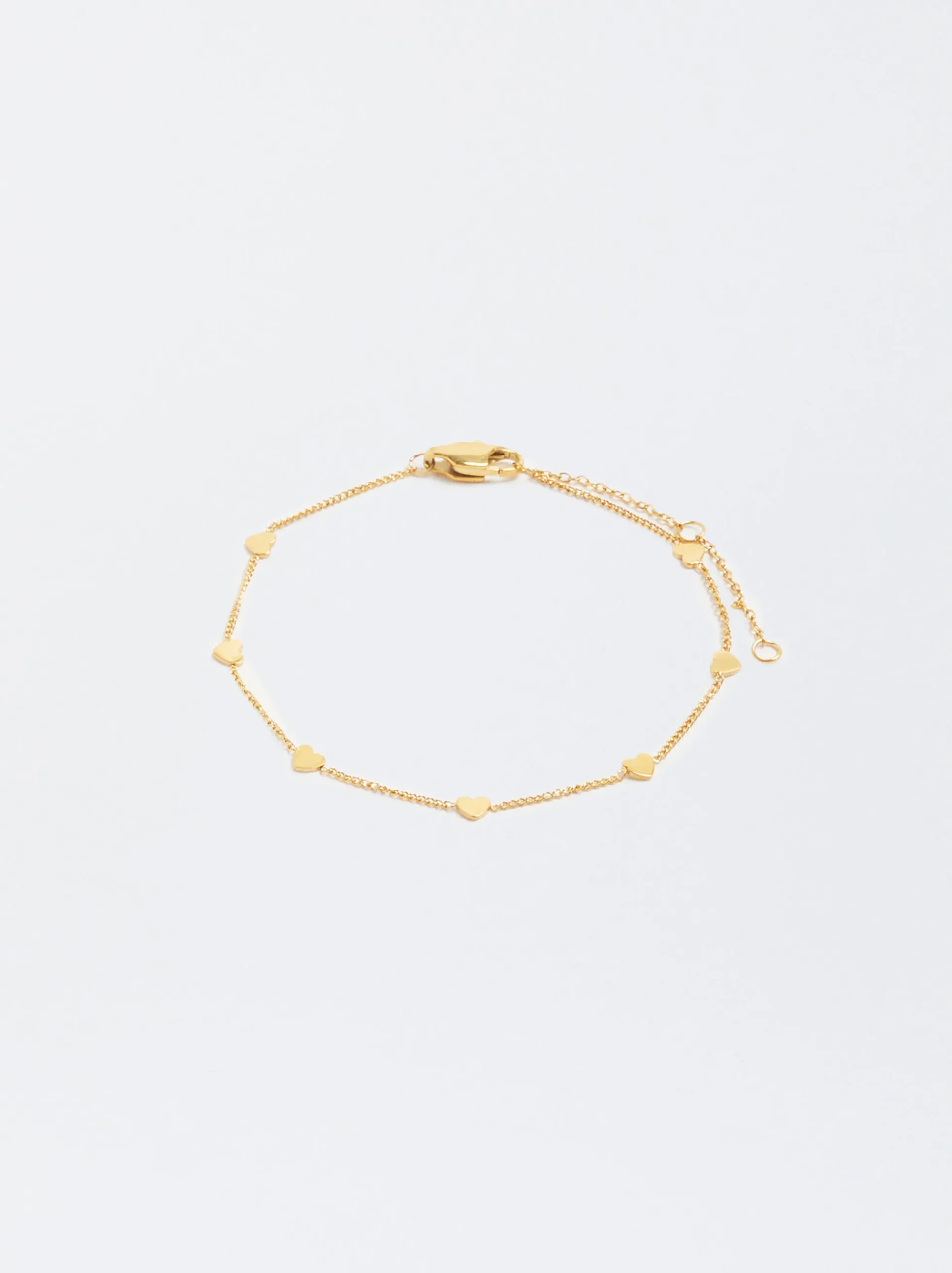 Steel Bracelet With Hearts|Parfois New