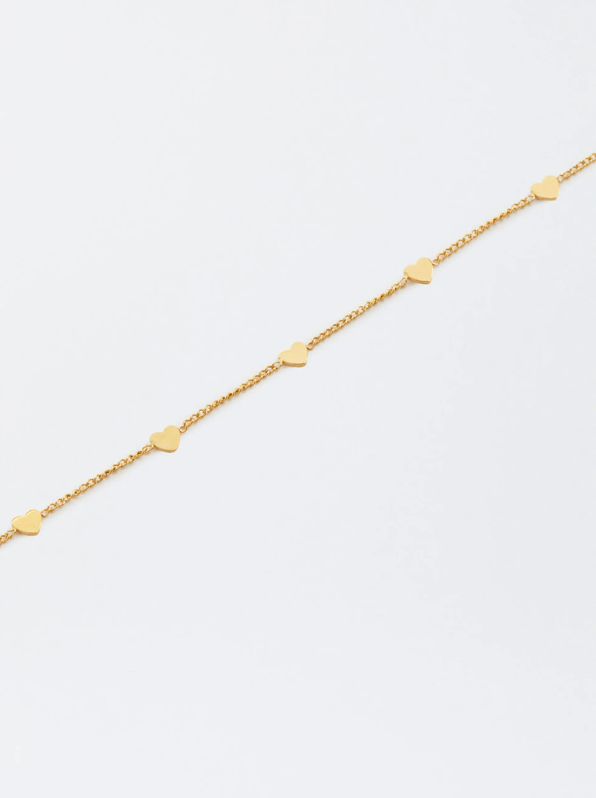 Steel Bracelet With Hearts|Parfois New