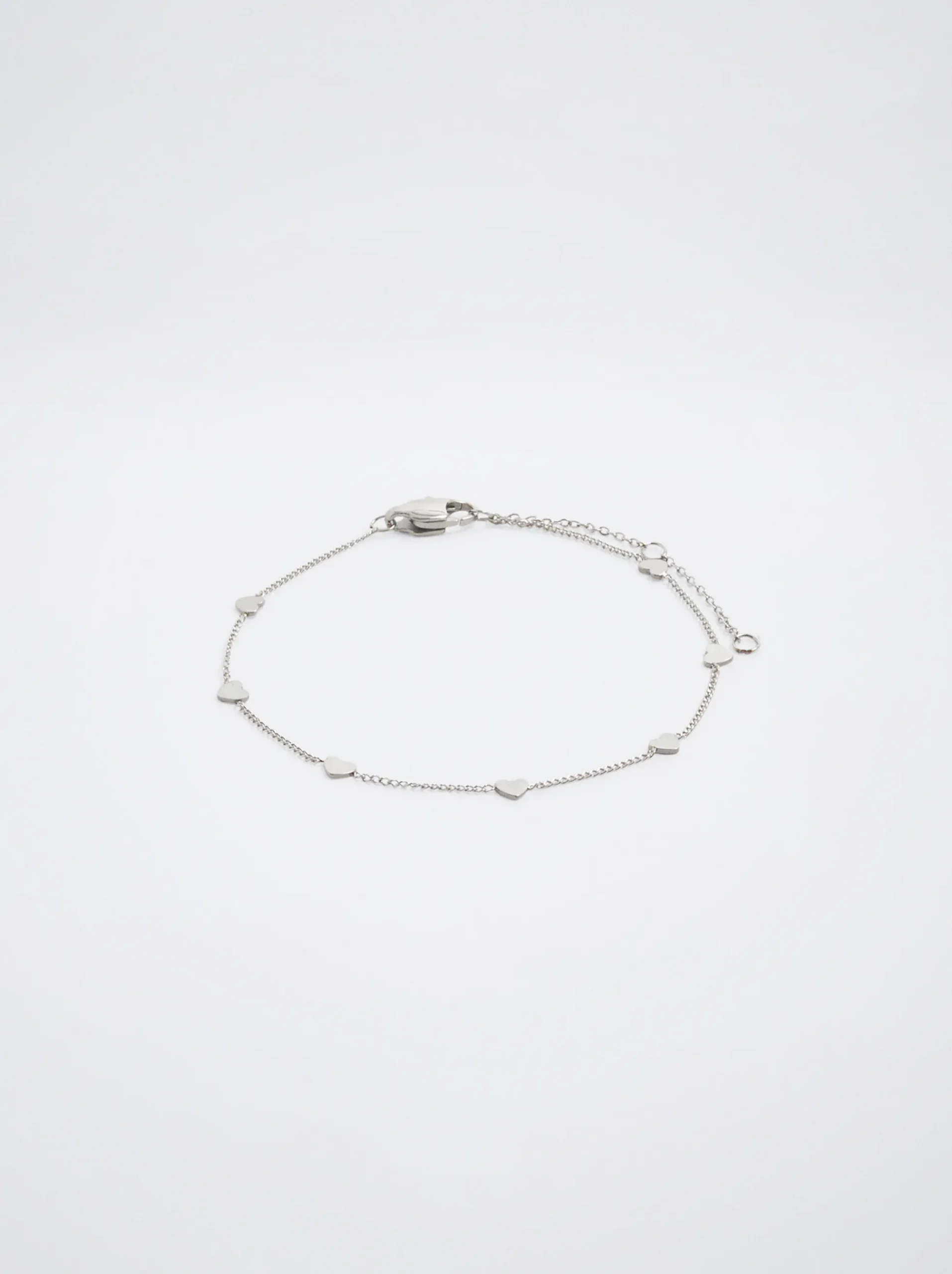 Steel Bracelet With Hearts|Parfois Discount
