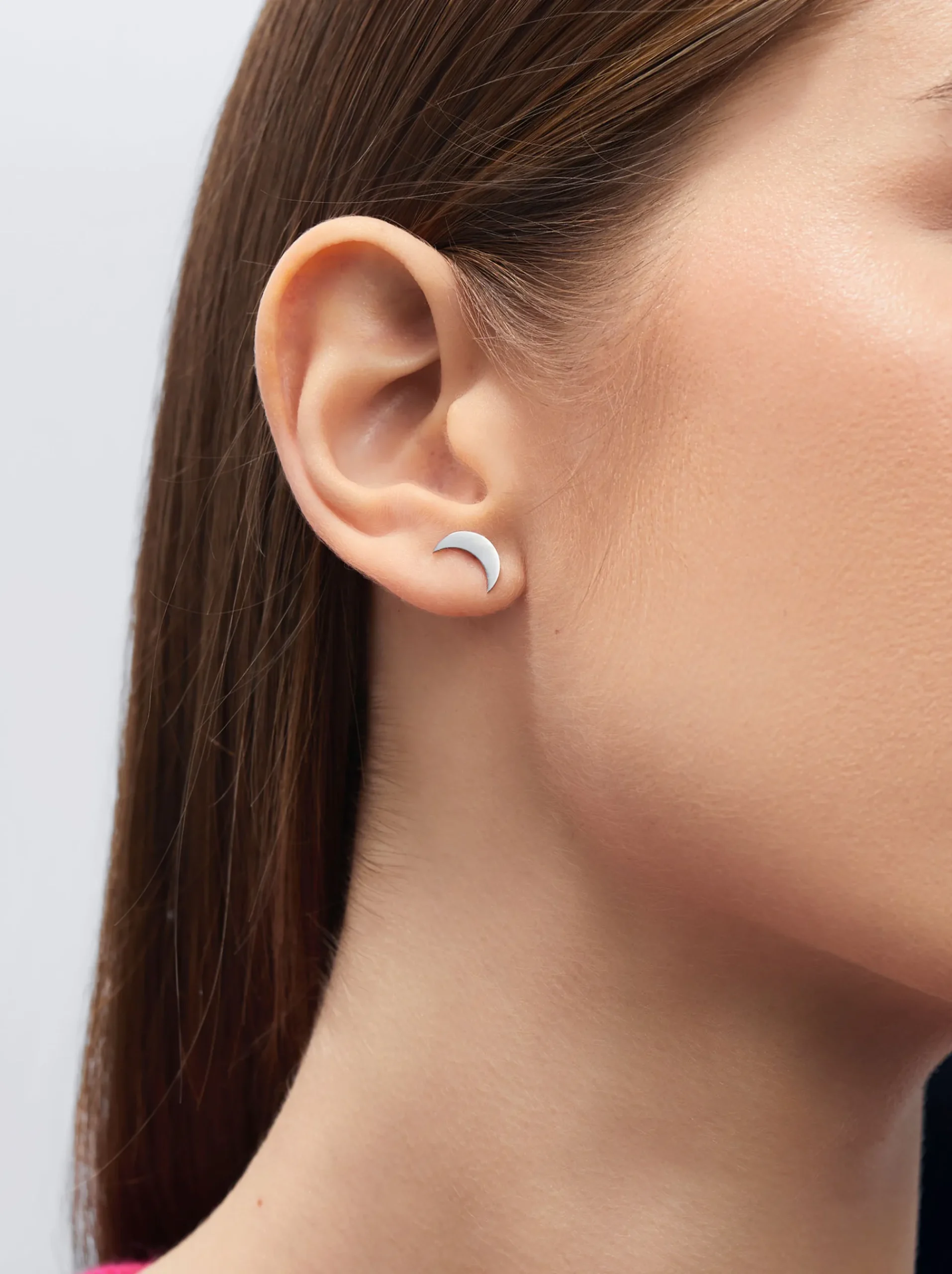 Steel Earrings With Moon|Parfois Online