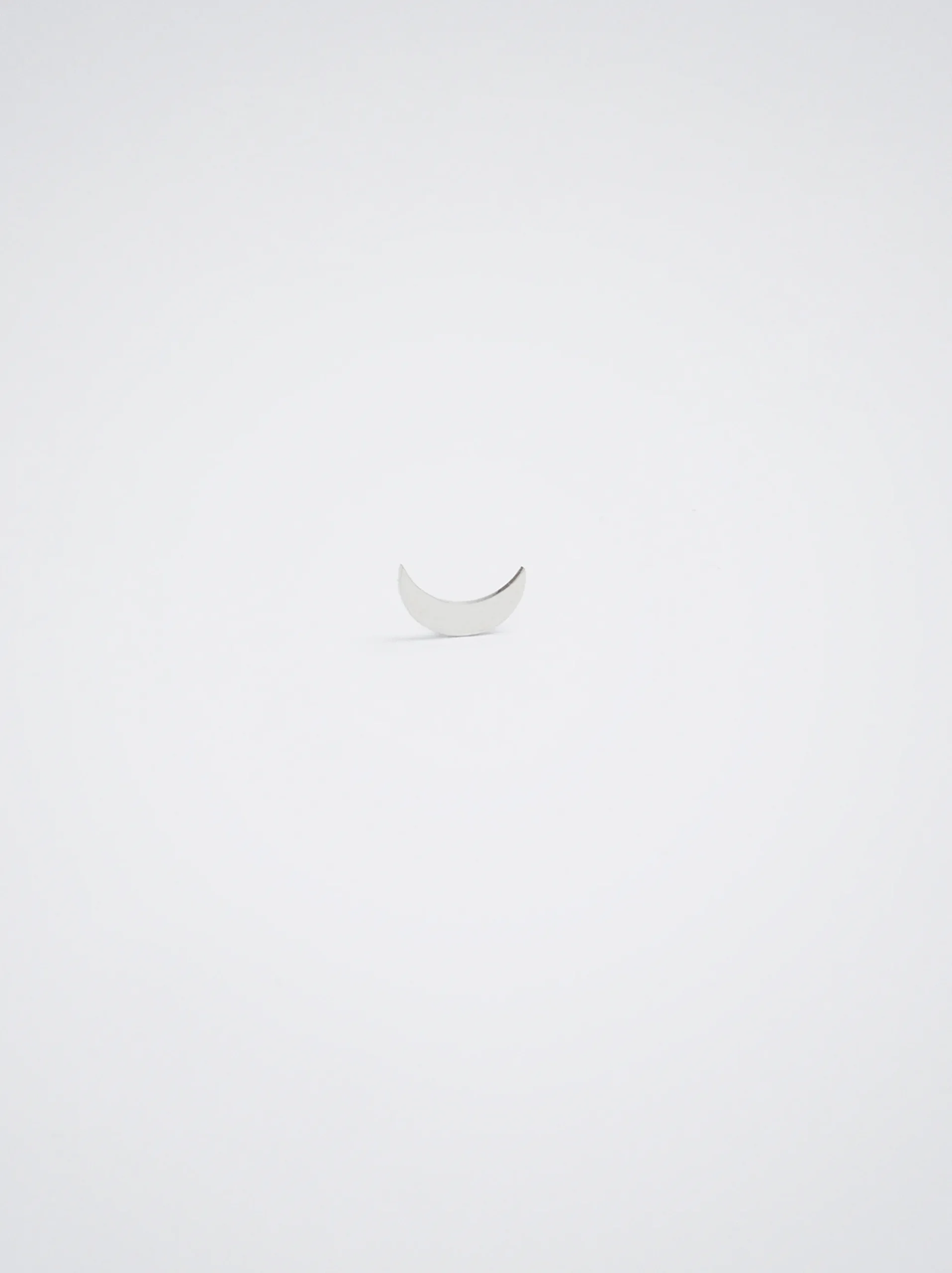 Steel Earrings With Moon|Parfois Online