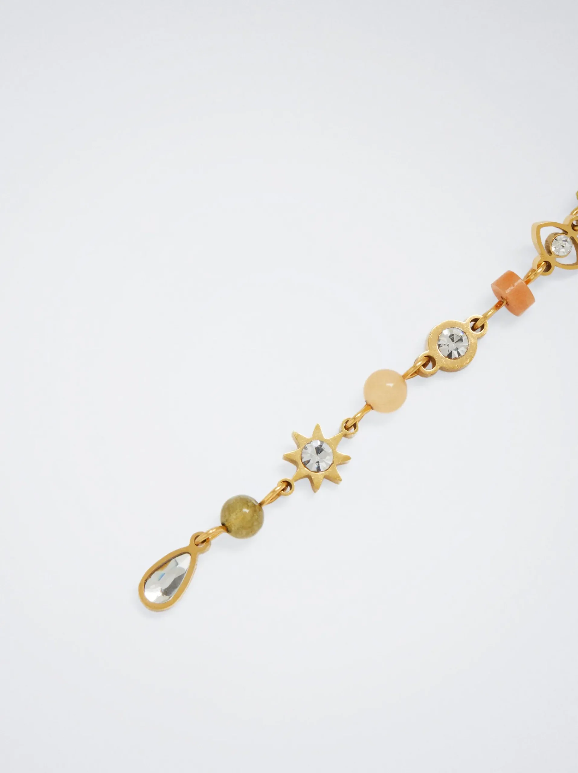 Steel Earrings With Semiprecious Stone|Parfois Online