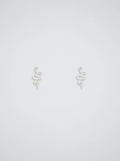 Steel Earrings With Snake|Parfois Best