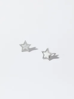 Steel Earrings With Stars|Parfois Shop
