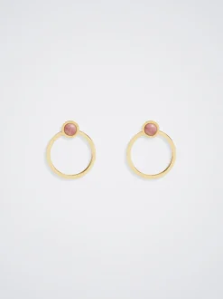 Steel Earrings With Stone|Parfois Cheap