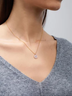 Steel Necklace With Eye|Parfois Outlet