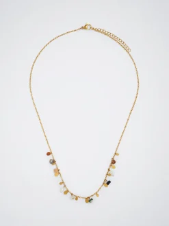 Steel Necklace With Semiprecious Stone|Parfois Cheap