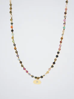 Steel Necklace With Semiprecious Stone|Parfois Sale