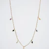 Steel Necklace With Semiprecious Stone|Parfois Sale