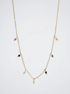 Steel Necklace With Semiprecious Stone|Parfois Sale