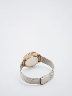Steel Watch With Strass Dial|Parfois Fashion