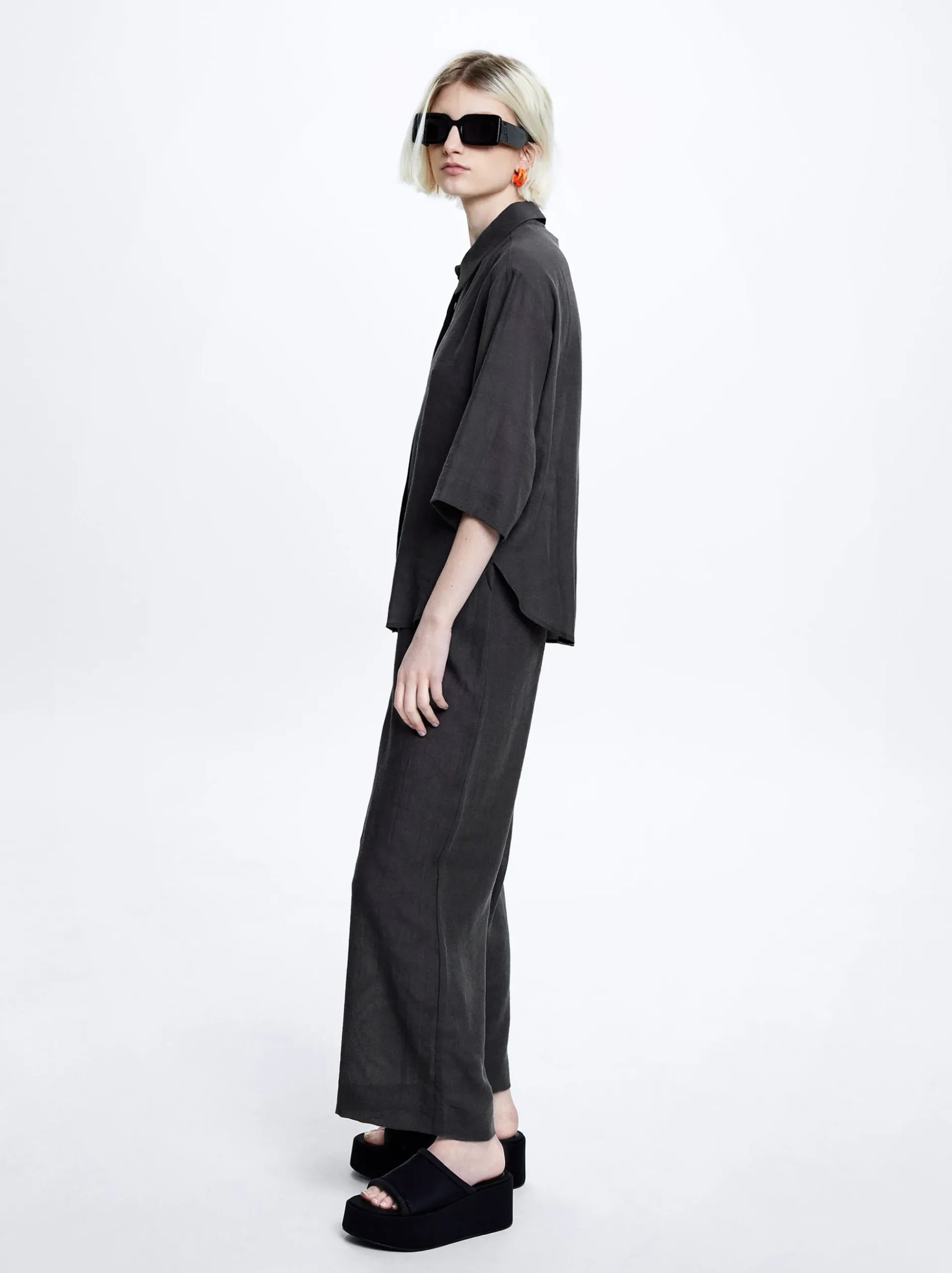 Straight Jacquard Trousers|Parfois Sale