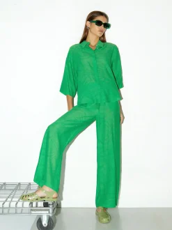 Straight Jacquard Trousers|Parfois Fashion