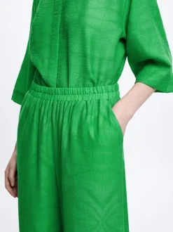 Straight Jacquard Trousers|Parfois Fashion