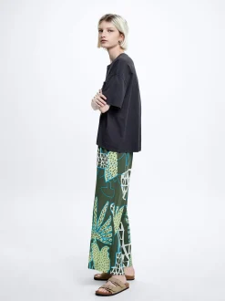 Straight Printed Pants|Parfois Outlet