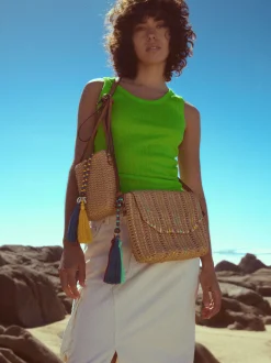 Straw Crossbody Bag|Parfois Online