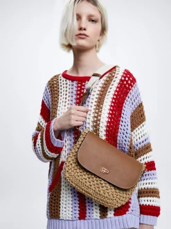 Straw Crossbody Bag|Parfois Clearance