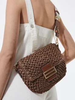 Straw Crossbody Bag|Parfois Sale