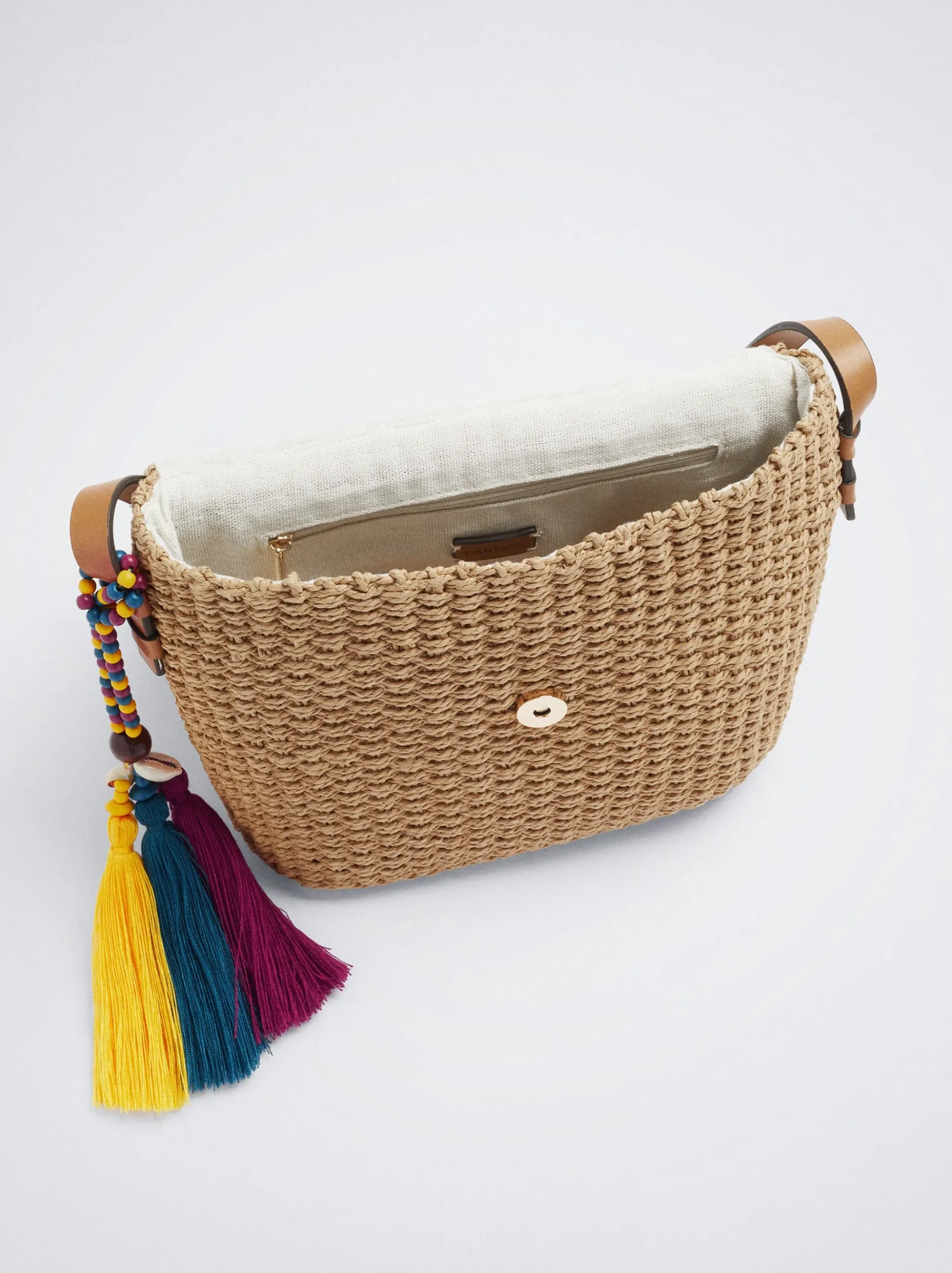 Straw Crossbody Bag|Parfois Sale