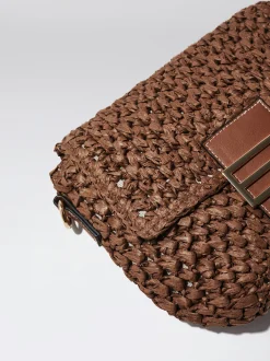 Straw Crossbody Bag|Parfois New