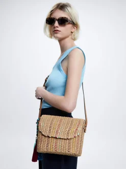Straw Crossbody Bag|Parfois Clearance