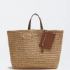Straw Tote Bag With Pendant|Parfois Cheap