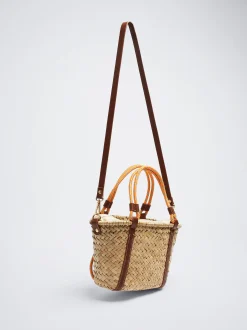 Straw Tote Bag With Pendant|Parfois Best
