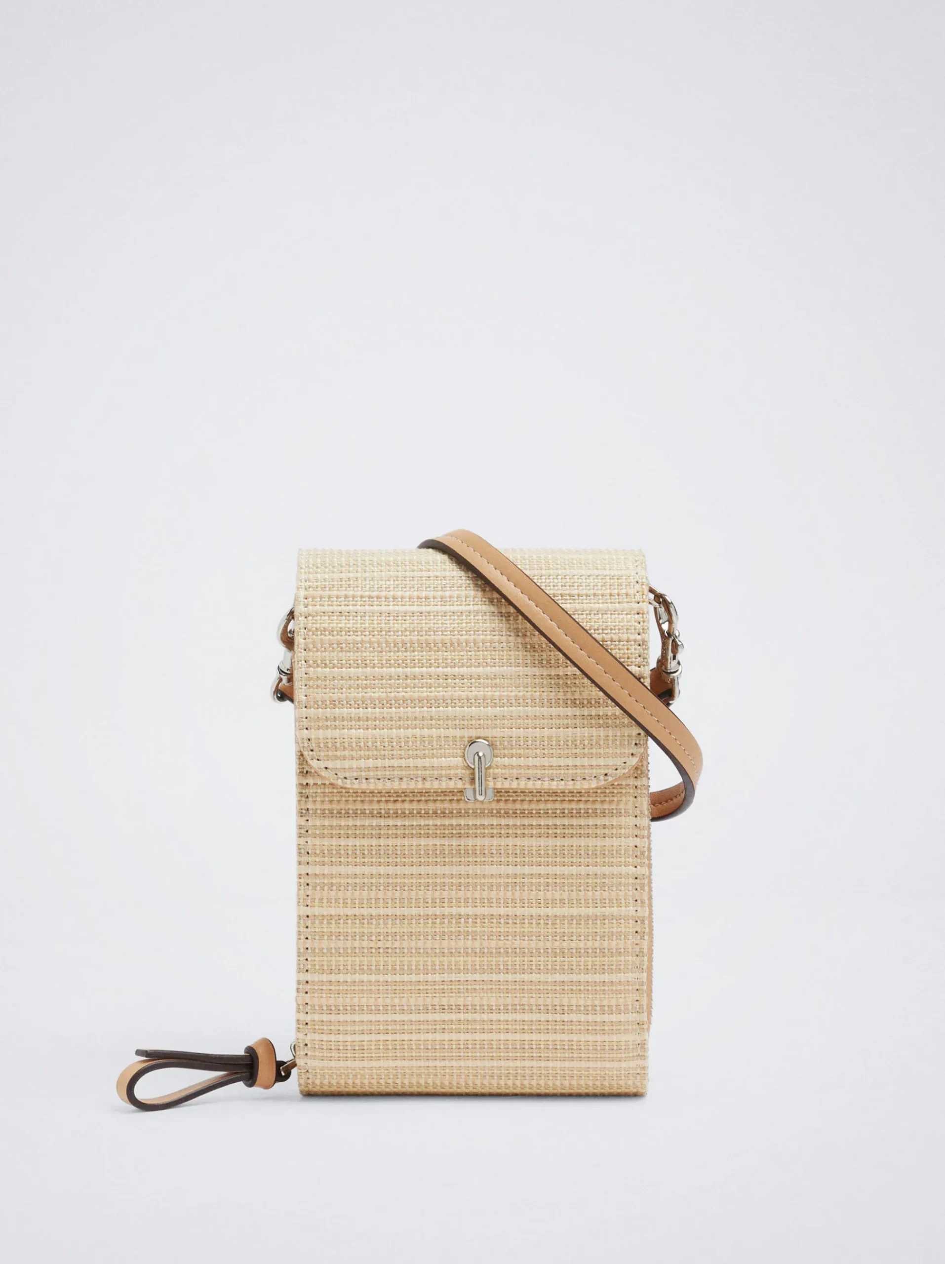 Straw-Effect Mobile Phone Bag|Parfois Hot