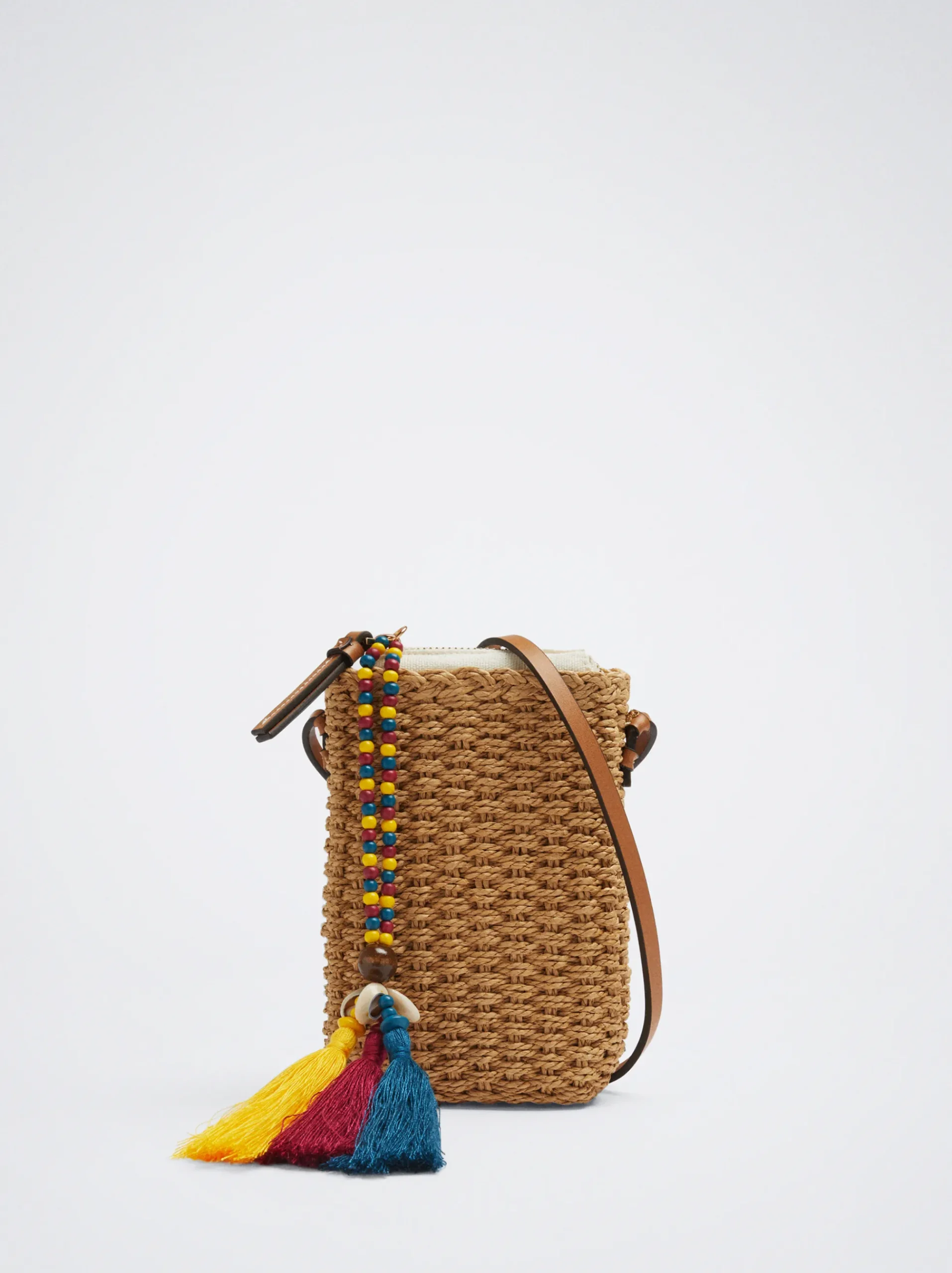 Straw-Effect Mobile Phone Bag|Parfois Best