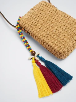 Straw-Effect Mobile Phone Bag|Parfois Best