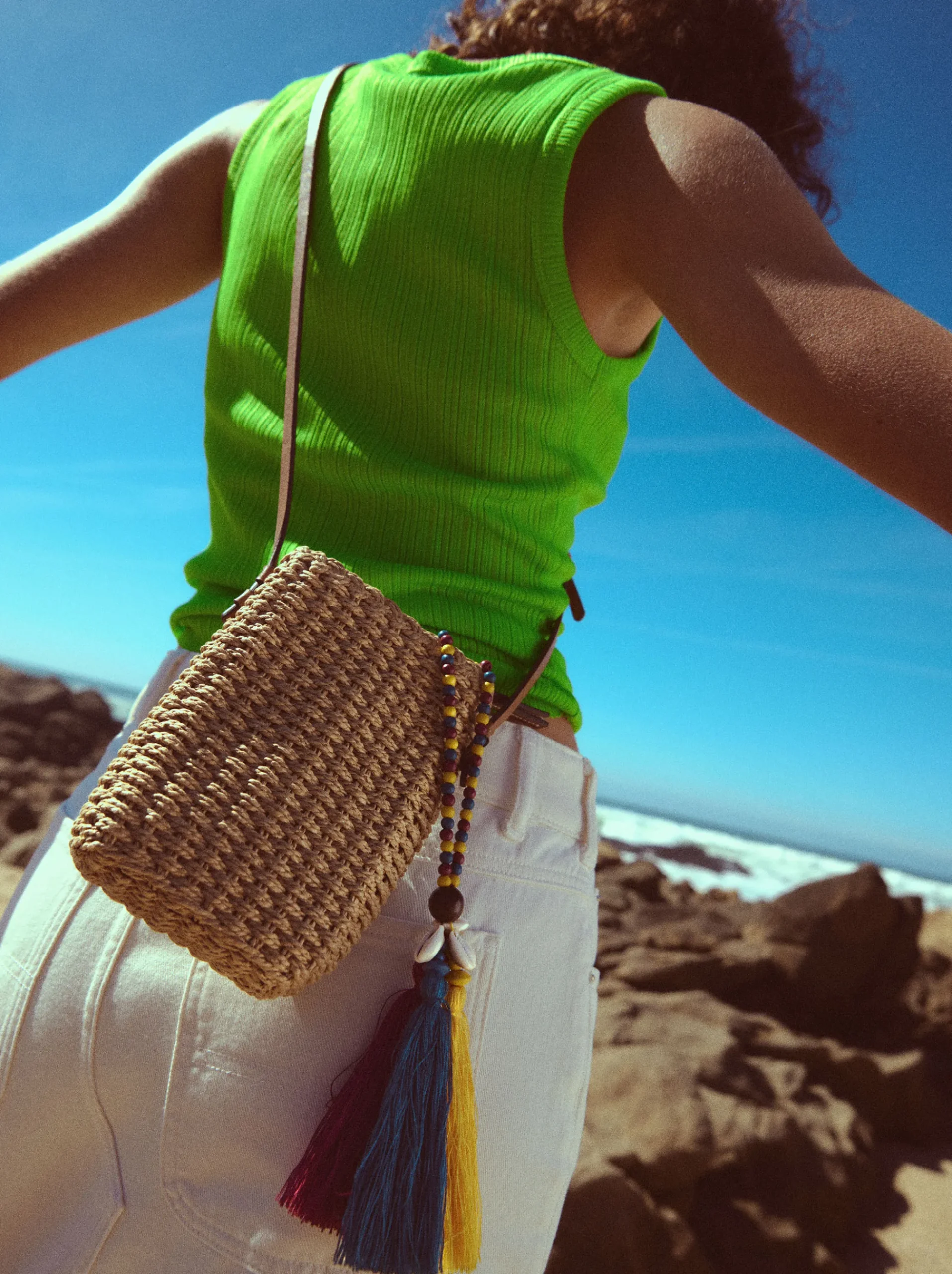Straw-Effect Mobile Phone Bag|Parfois Best