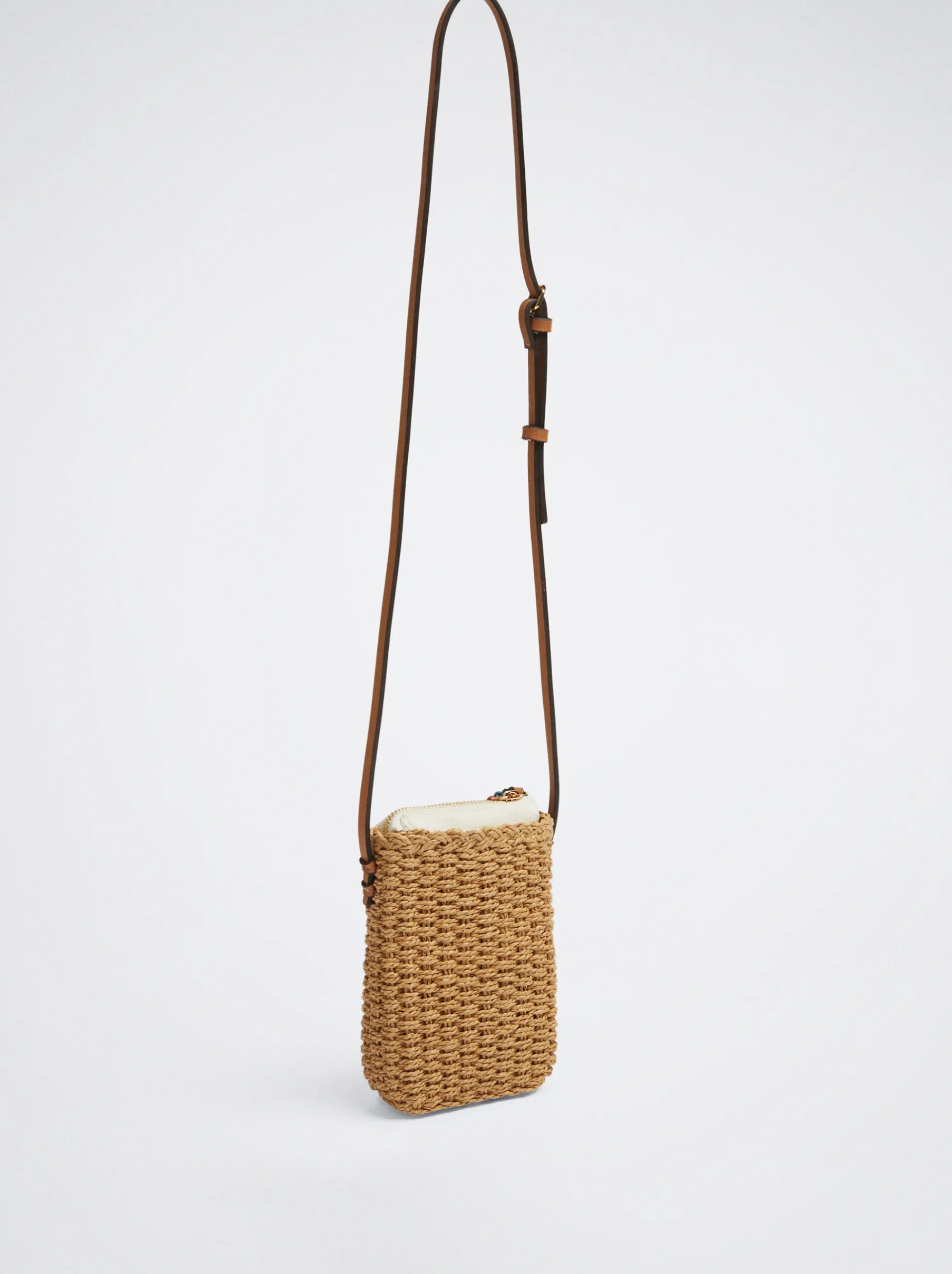 Straw-Effect Mobile Phone Bag|Parfois Best