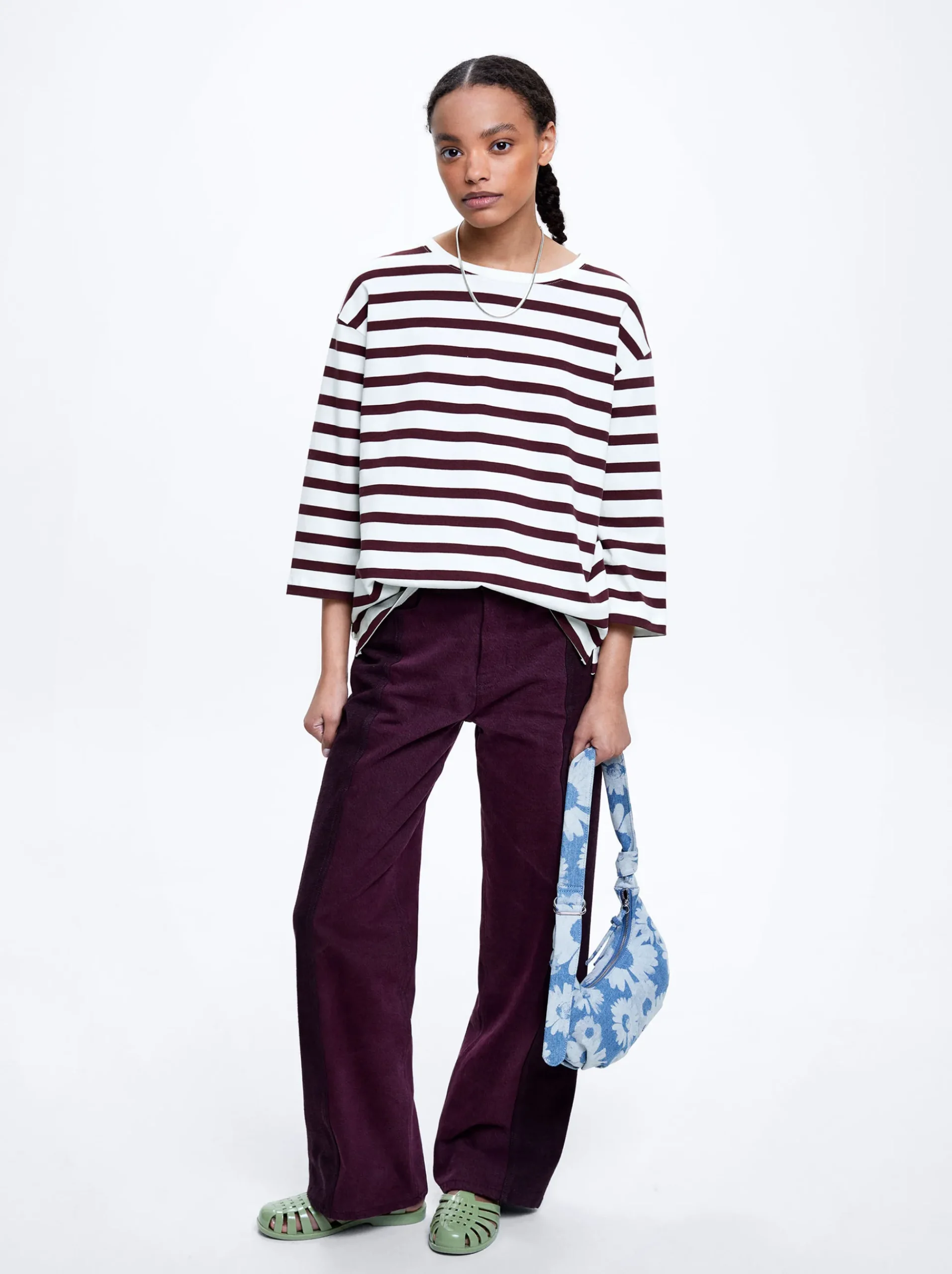 Striped Cotton T-Shirt|Parfois Store