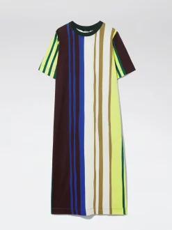 Striped Midi Dress|Parfois Online