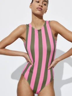 Striped Swimsuit|Parfois Sale