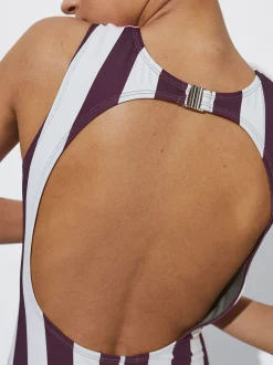 Striped Swimsuit|Parfois Sale