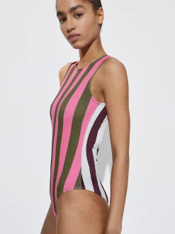 Striped Swimsuit|Parfois Sale